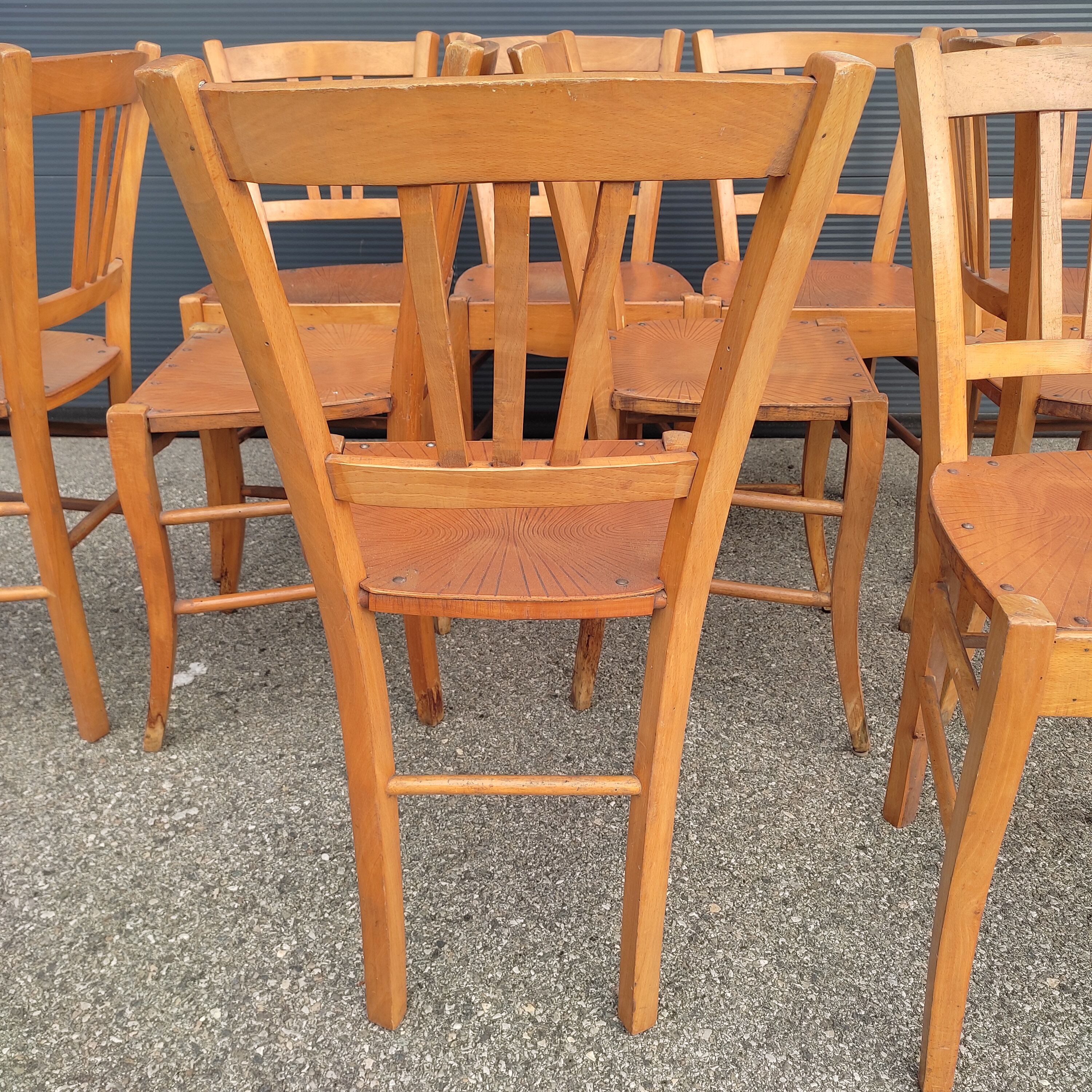 Lot de 10 chaises de bistrot Luterma