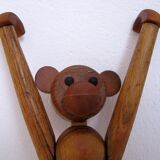 Figurine de singe en teck Danemark 1970