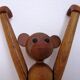 Teak monkey figurine Denmark 1970. no 2