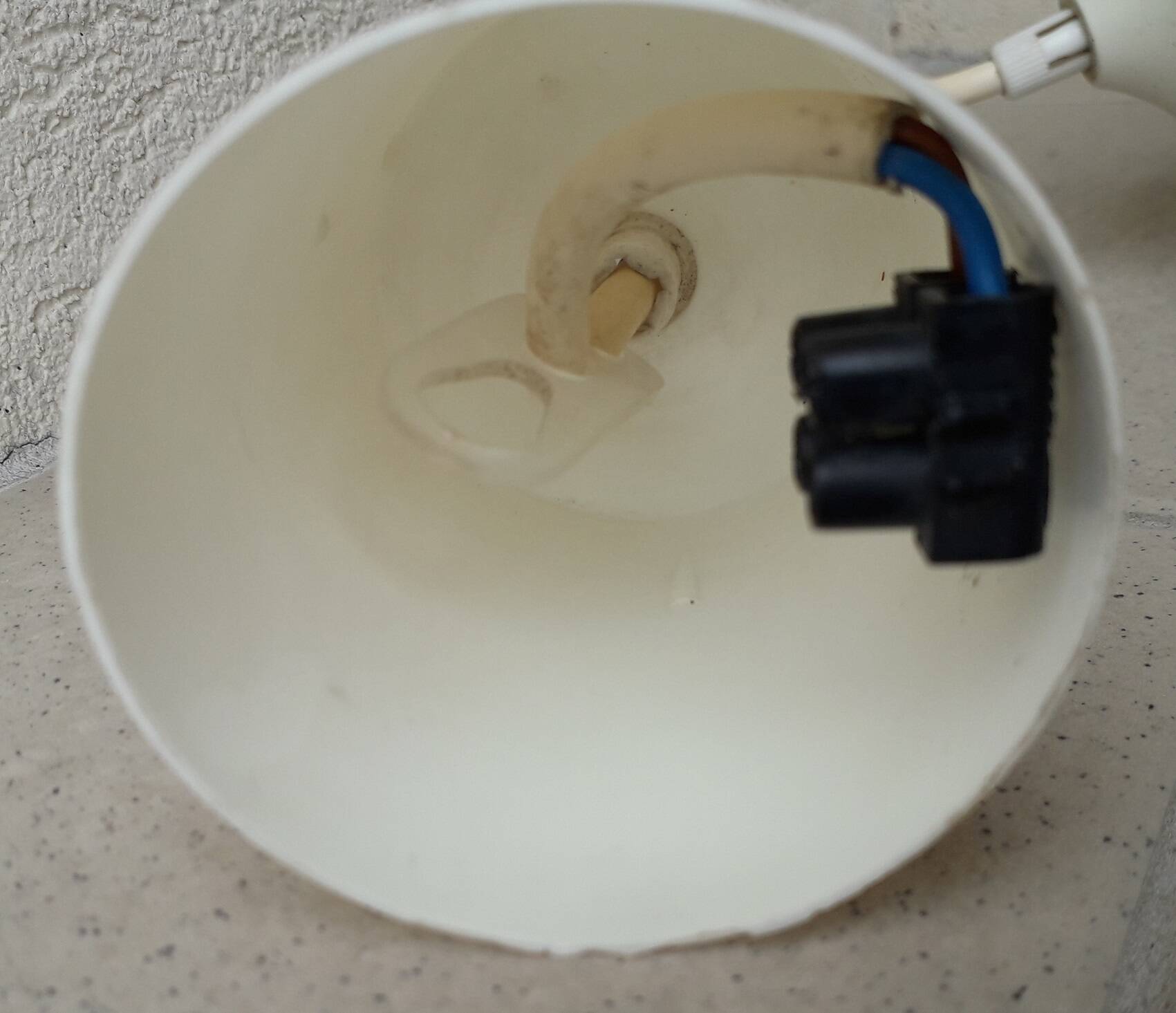 White opaline pendant light