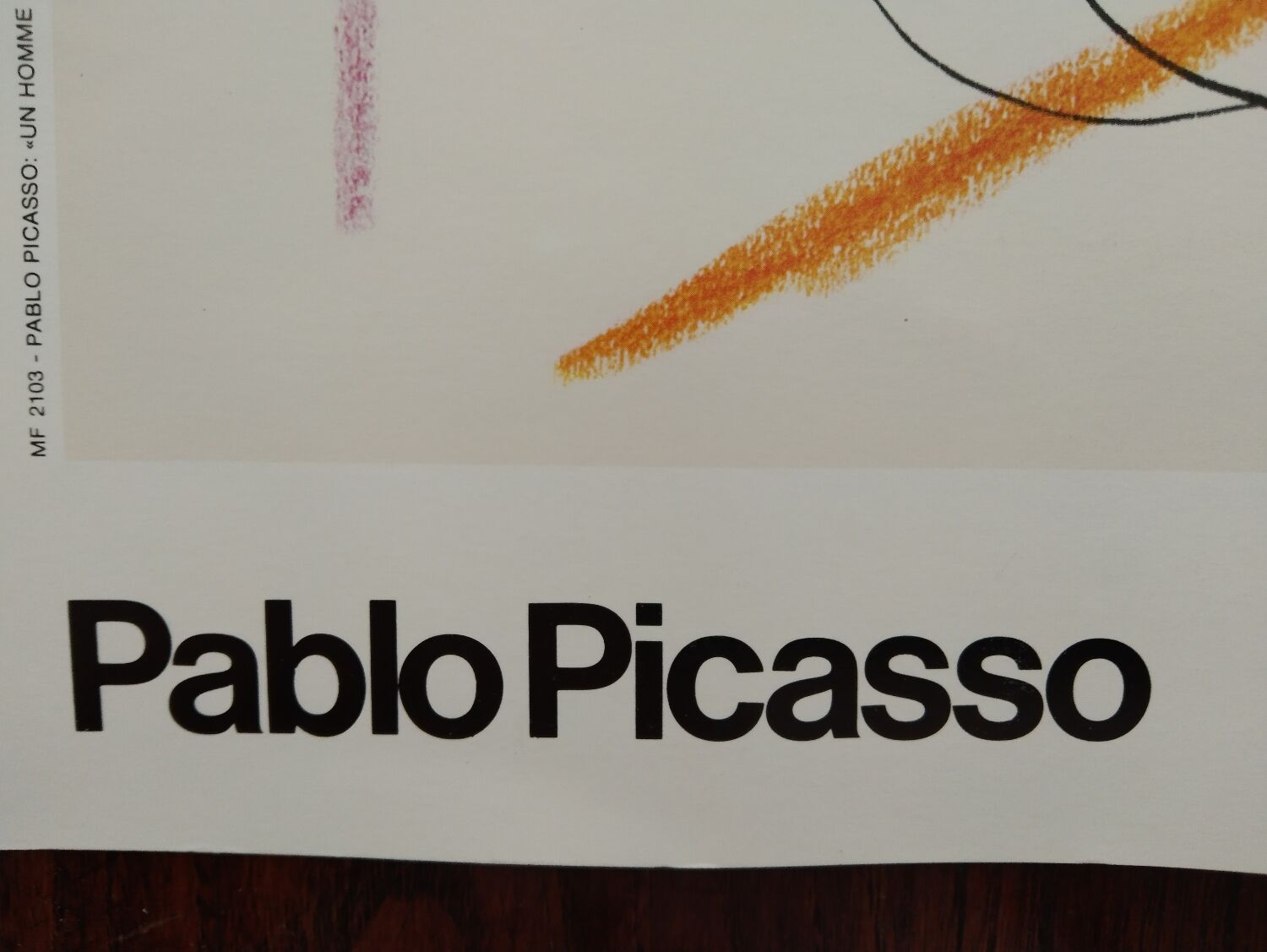 Pablo Picasso poster "a man standing a woman sitting"