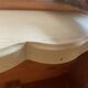 Table basse vintage en chêne, forme libre