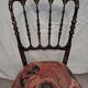 Chaise Napoléon III en bois noirci