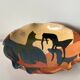 Abstract glazed ceramic fruit bowl / bowl / fruit basket
