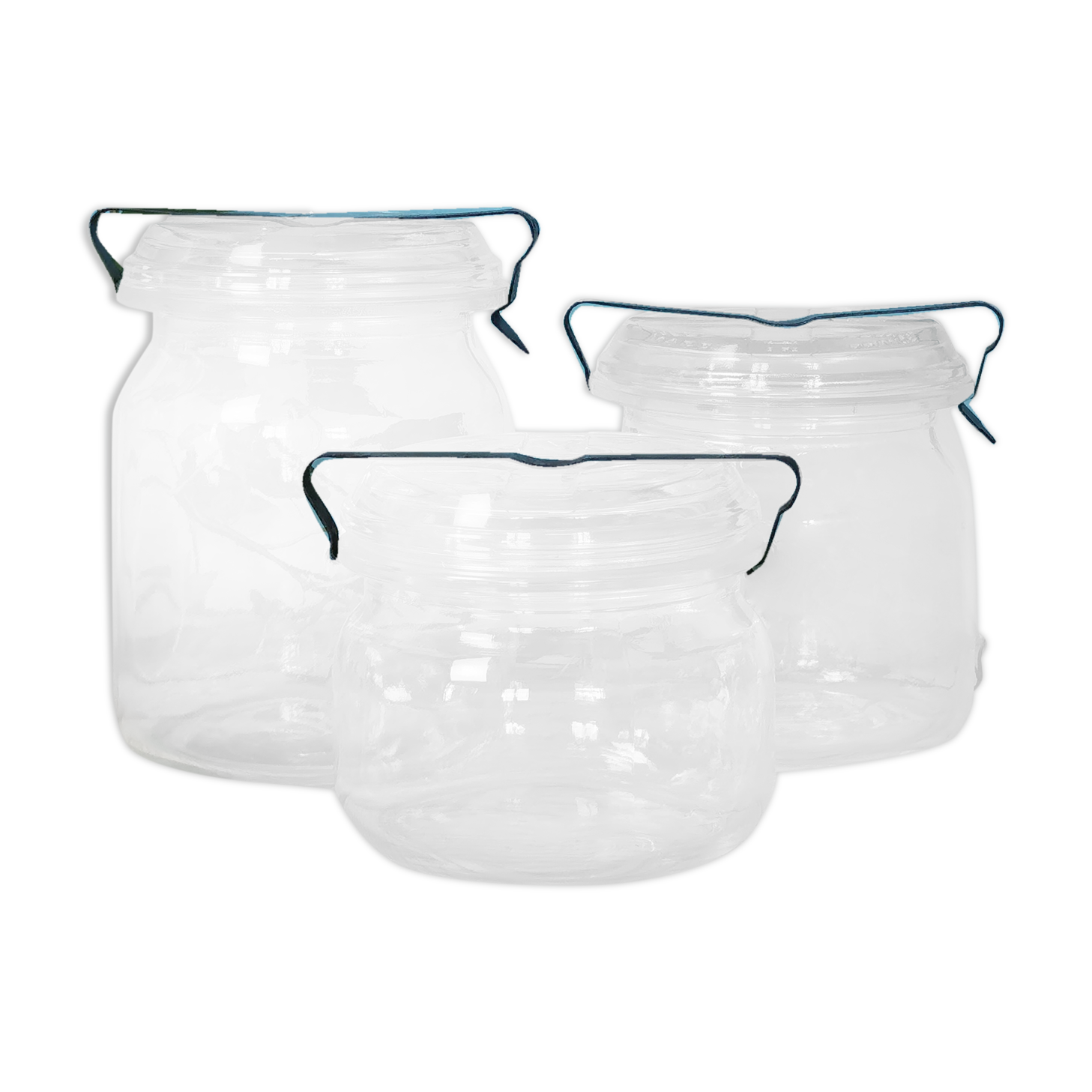 Series of 3 BVB jars