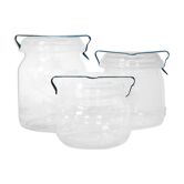 Series of 3 BVB jars
