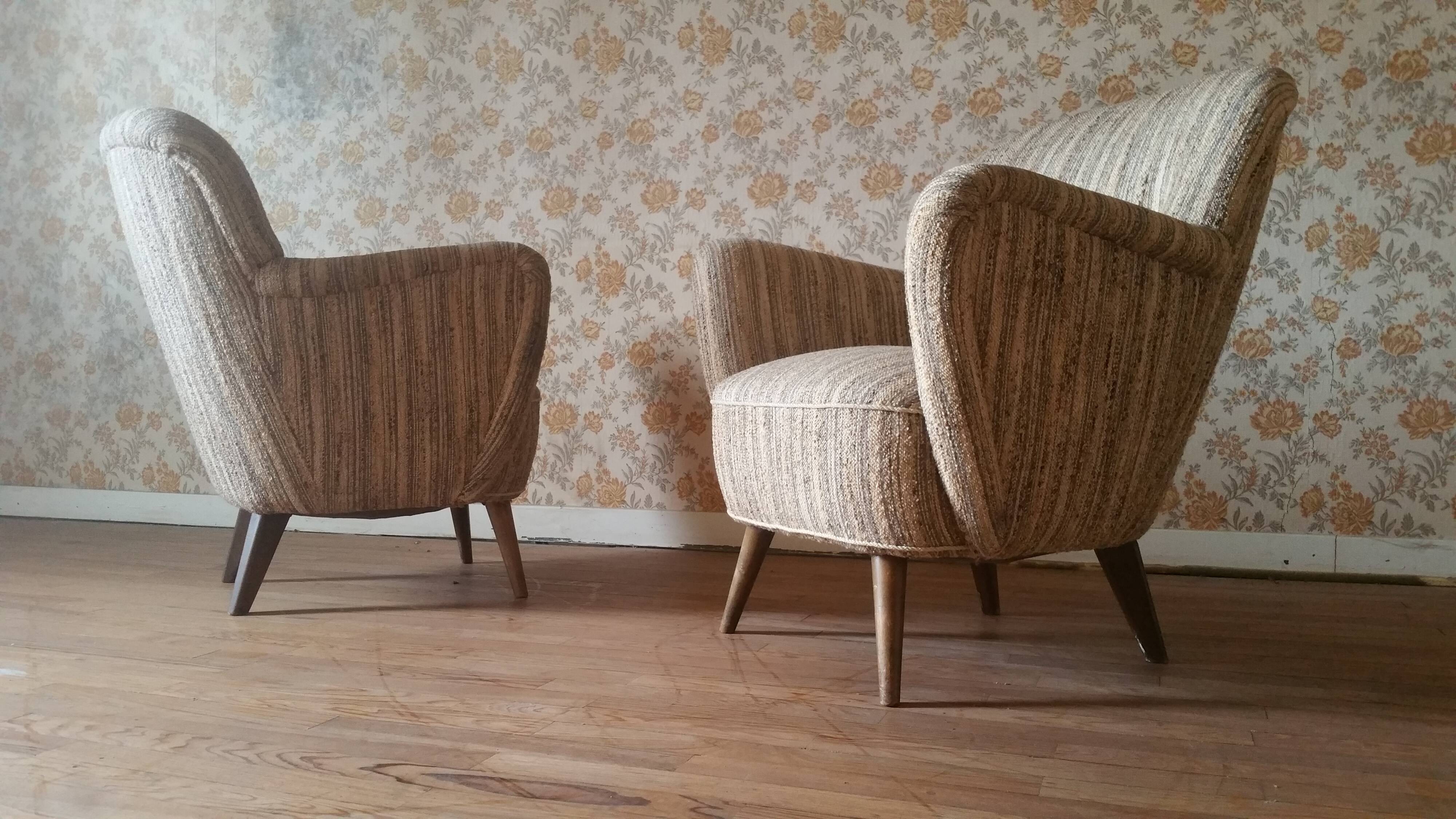 50's organic armchair