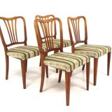 4 chaises en hêtre, Swedish modern, Suède, 1940