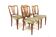 Set of 4 beech chairs, Swedish modern, Sweden, 1940.