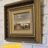 Boat canvas painting