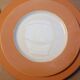 Orange Limoges porcelain plates