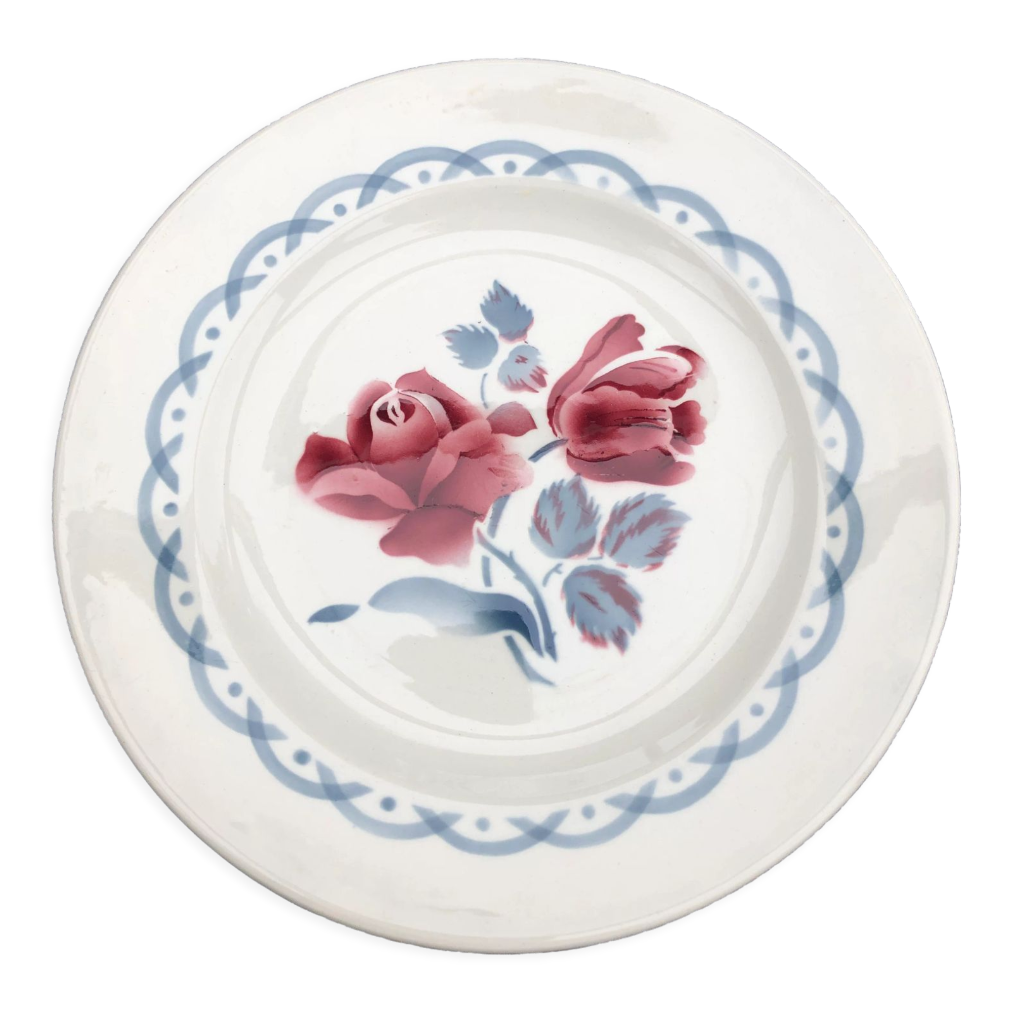 4 dessert plates digoin cannes