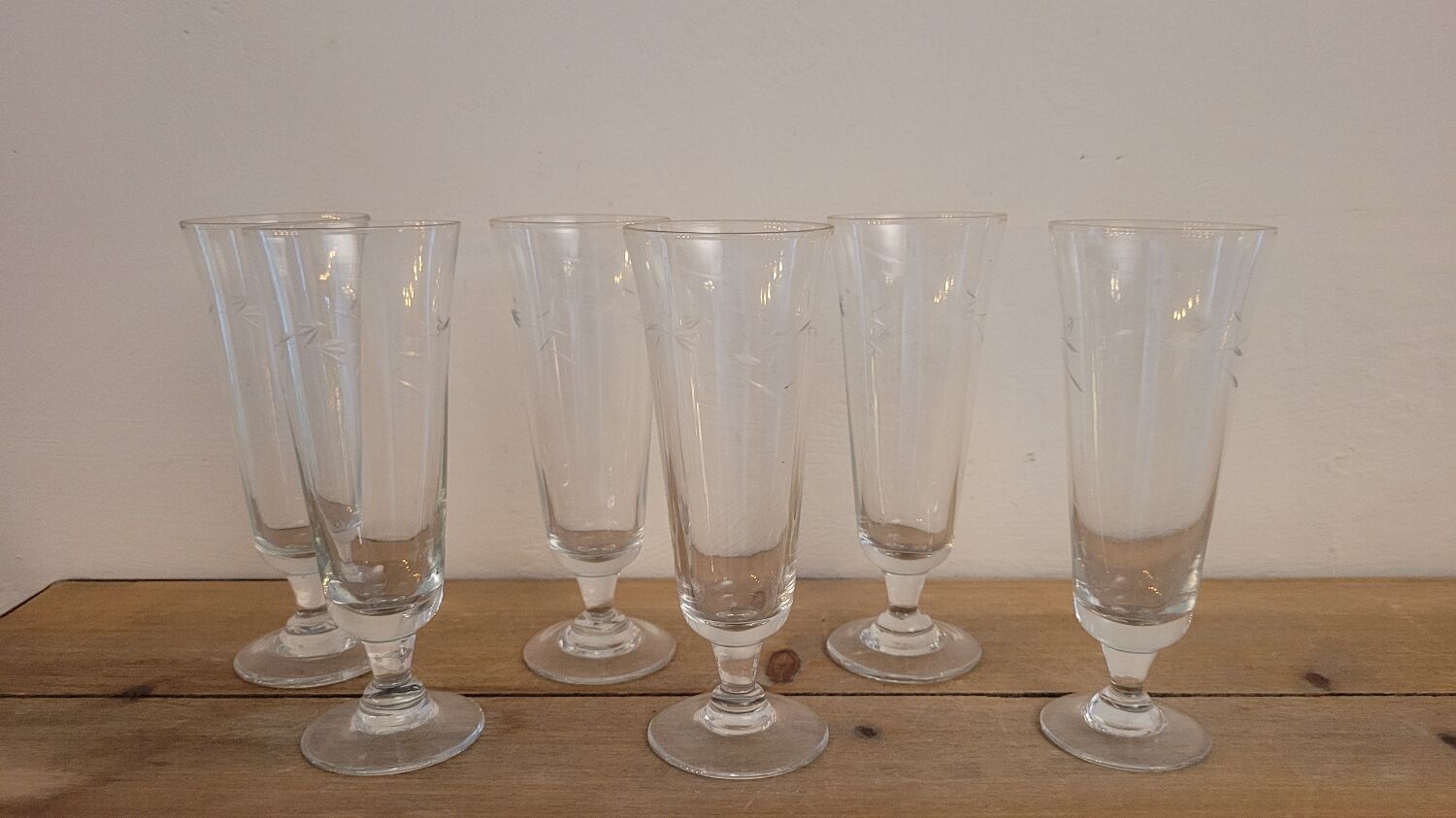 Glass flutes 50's