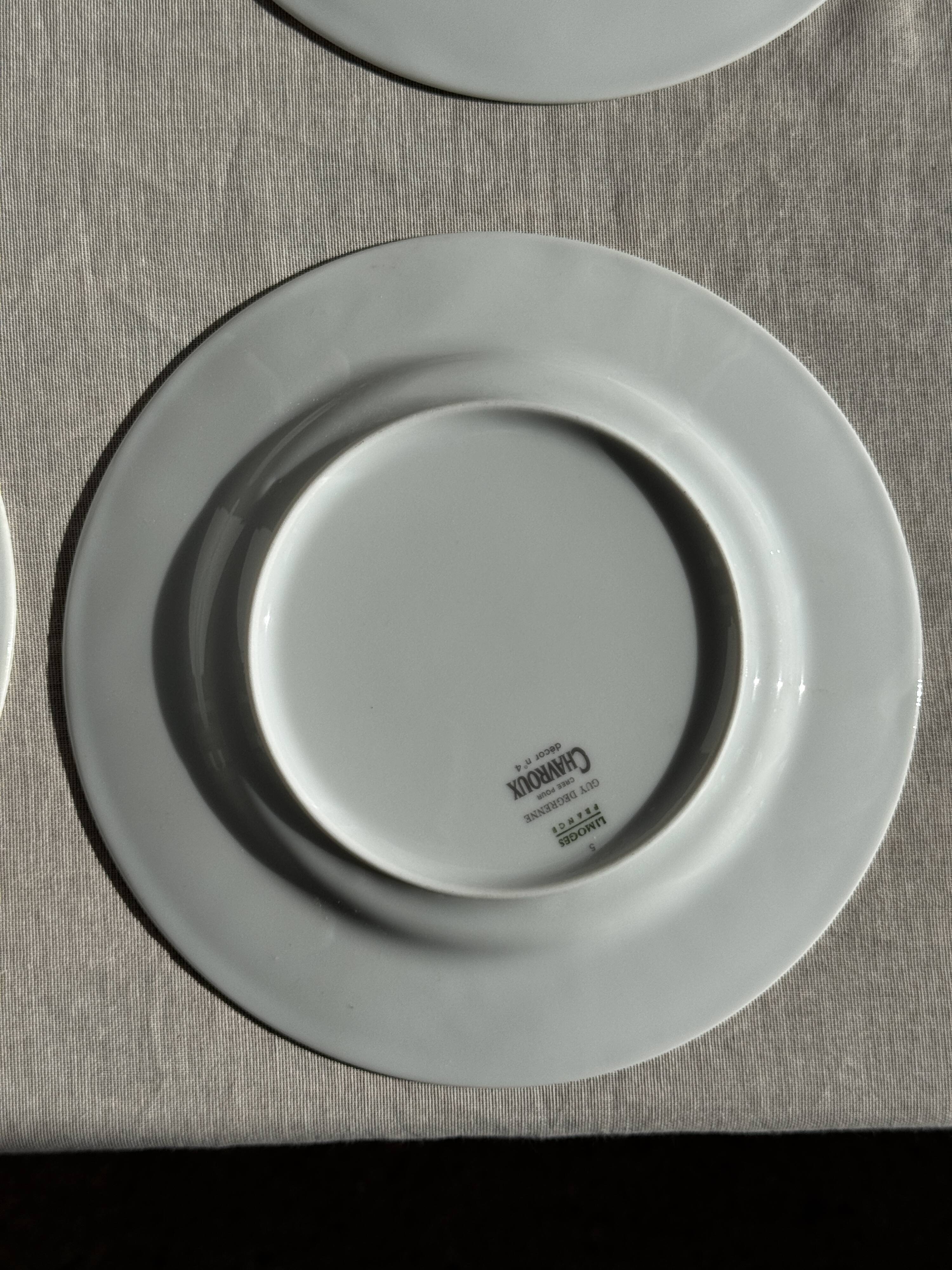 Set of 12 cheese plates France Chavroux 1990s D 21.5