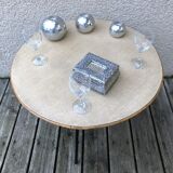 Table basse tripode en fer 1950s