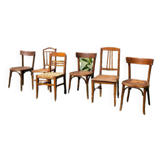 Set of 6 old chairs