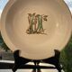 Fireproof porcelain serving dish Gien France botanical pattern