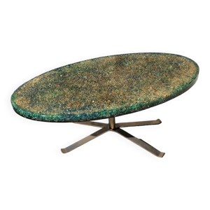 Table basse vintage en résine