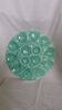 Turquoise barbotine oyster dish Gien France