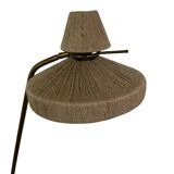 Vintage tripod floor lamp with shelf