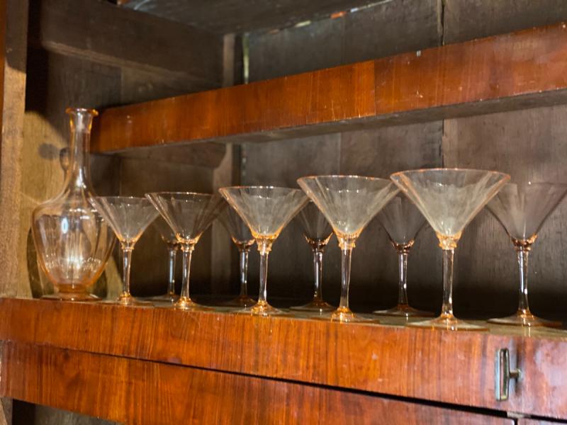 Pink salmon color glasses service, venice