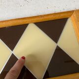 Art deco tray geometry patterns