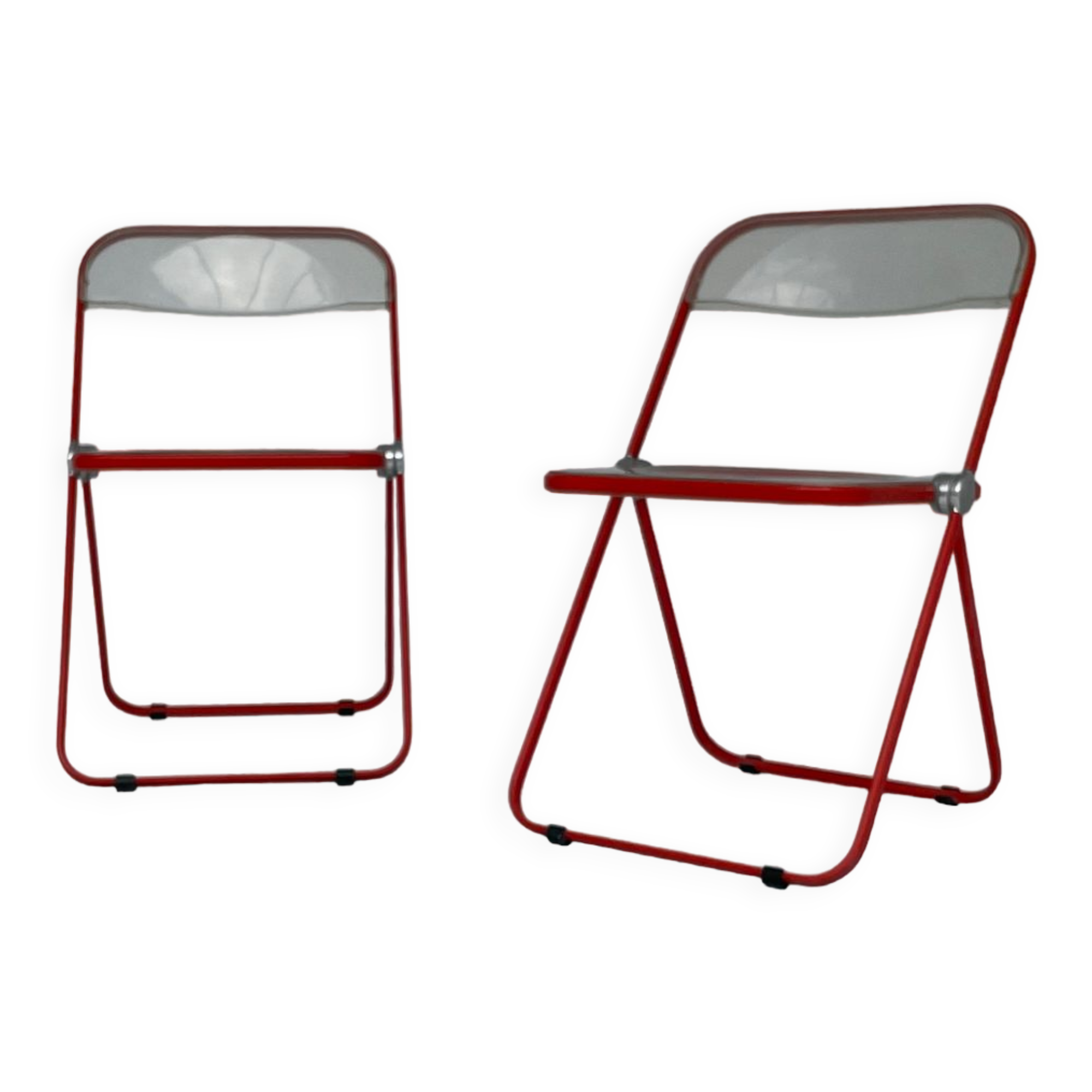 Set of "Plia" Chairs by Giancarlo Piretti for Castelli, 1970's