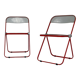 Ensemble de chaises « Plia » par Giancarlo Piretti pour Castelli, 1970's