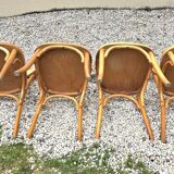 Set of four vintage bistro chairs