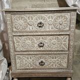 Carved chest of drawers