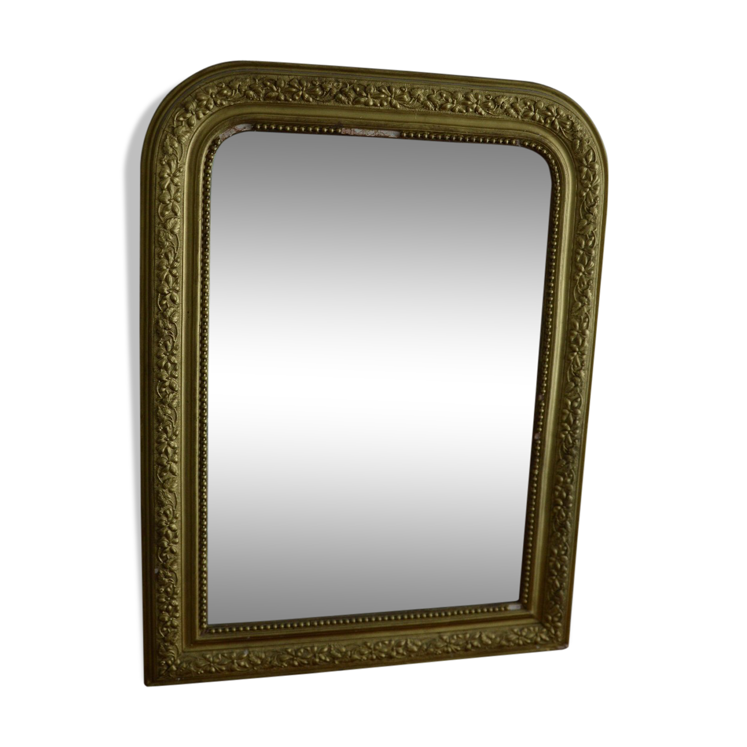 Mirror Golden of the nineteenth century 56 x 74 cm