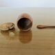 Scandinavian server, salt, pepper, mustard in teak 1960-70
