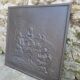 Cast iron fireplace plate