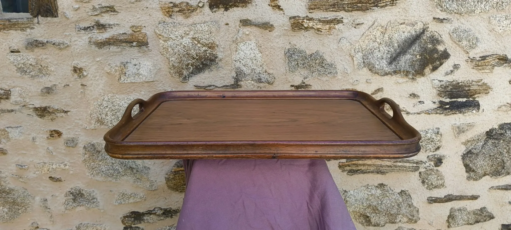 Large Art Deco wooden trays 1940 France