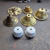 Art Deco pendant light in white opaline, 1920s-30s