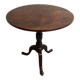 Table ronde inclinable antique en acajou