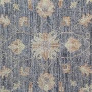 Oriental Grey Beige Stair Runner Rug, Wool Hand Knotted 81 x 295 cm