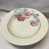 Set of 6 plates Saint Amand Digoin Antibes hollow