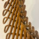 Vintage wicker art rattan mirror