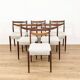 Set of 6 Scandinavian solid wood chairs – 1960s Nordic design