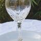 6 crystal wine glasses