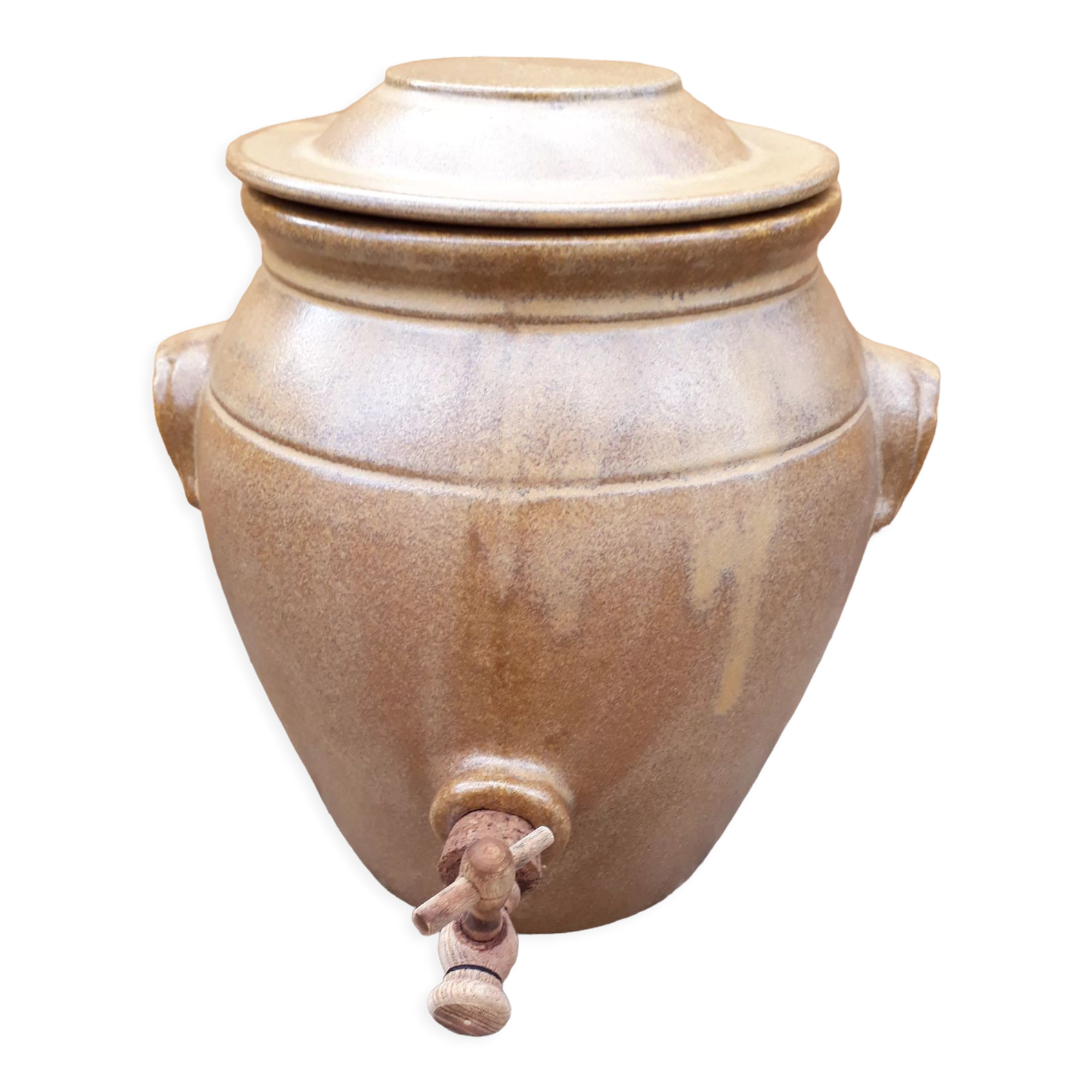Vinegar maker stoneware with its lid