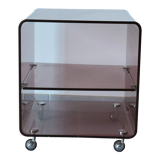 Vintage plexiglass bedside table