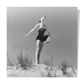 Silver photo black and white baryta paper ilford 310g 1910 50x50cm PINUP Recent print after n