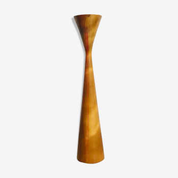 scandinavian teak candle holder