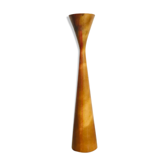 scandinavian teak candle holder