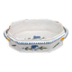 Rouen earthenware planter/cooler with flowers and foliage, 18th century