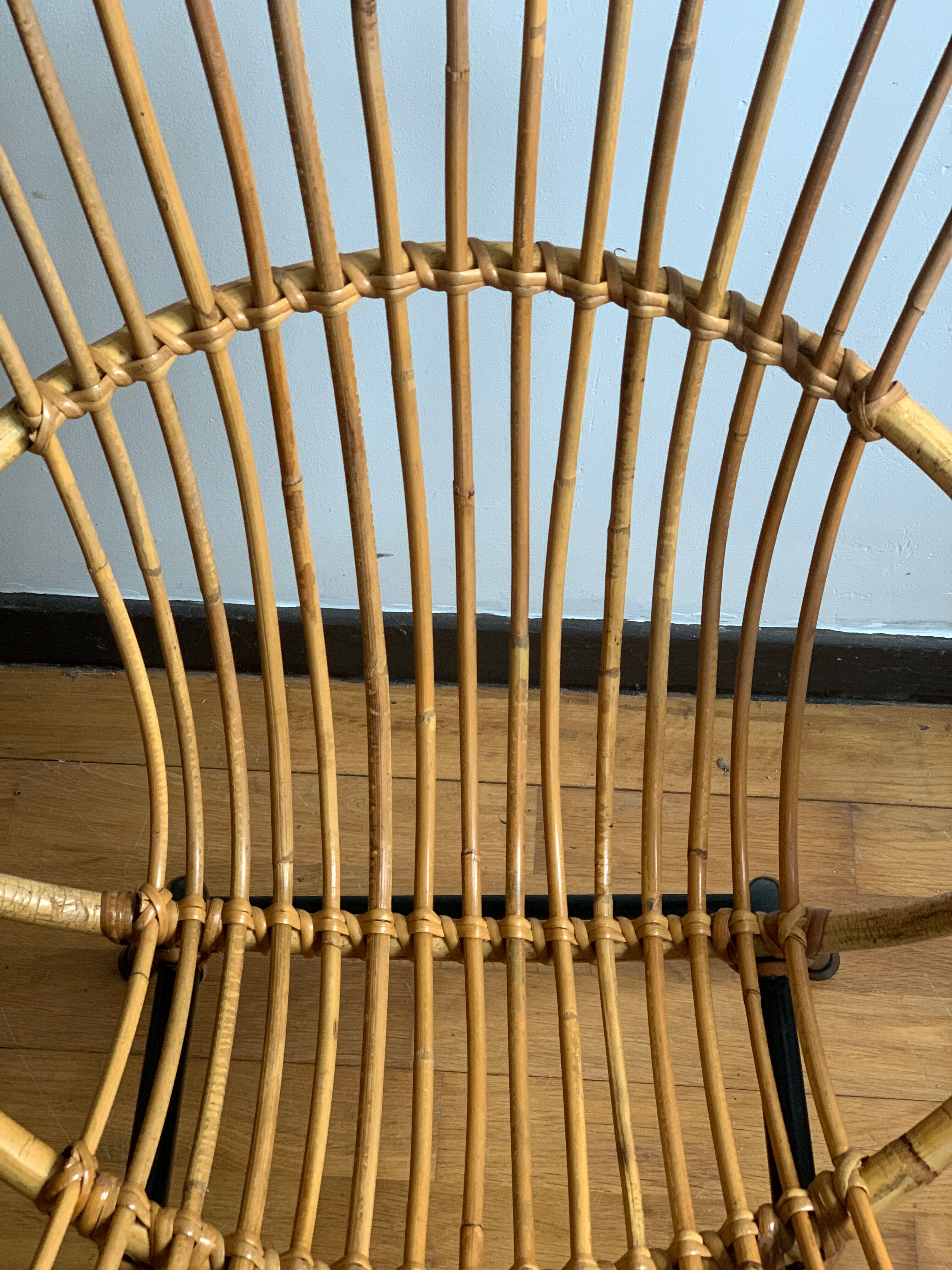 Rattan armchair