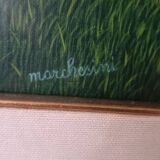 Oil painting on canvas Cesare Marchesini (Monza 1939) - Naive