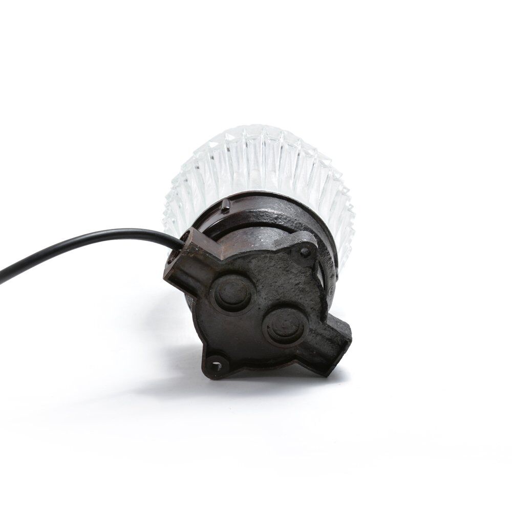 Black bakelite and pressed glass wall lamp, czechoslovakia 1950s
